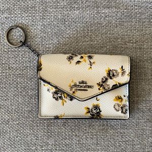 Coach Floral Cardholder/Coin Wallet
